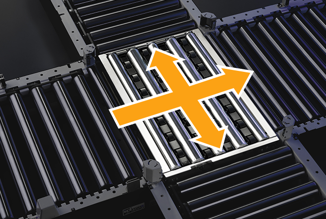 マルチに仕分け<br />
直角分岐モジュール