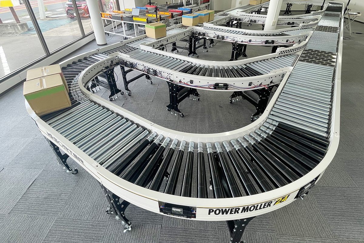 限られたスペースで仕分け作業を<br />
自動化するソーティングシステム