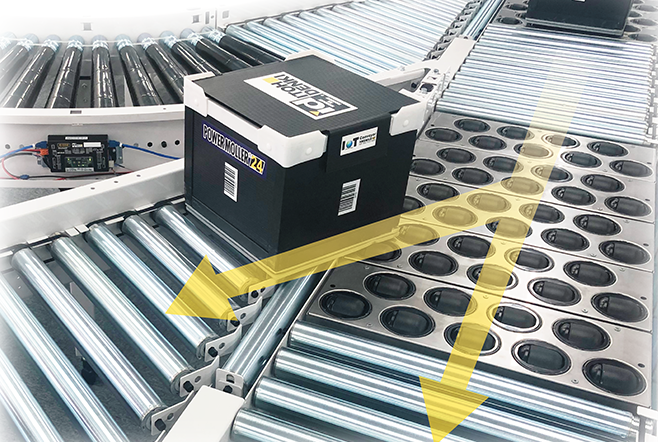 前後・左右・斜め方向へ<br />
高速仕分けモジュール